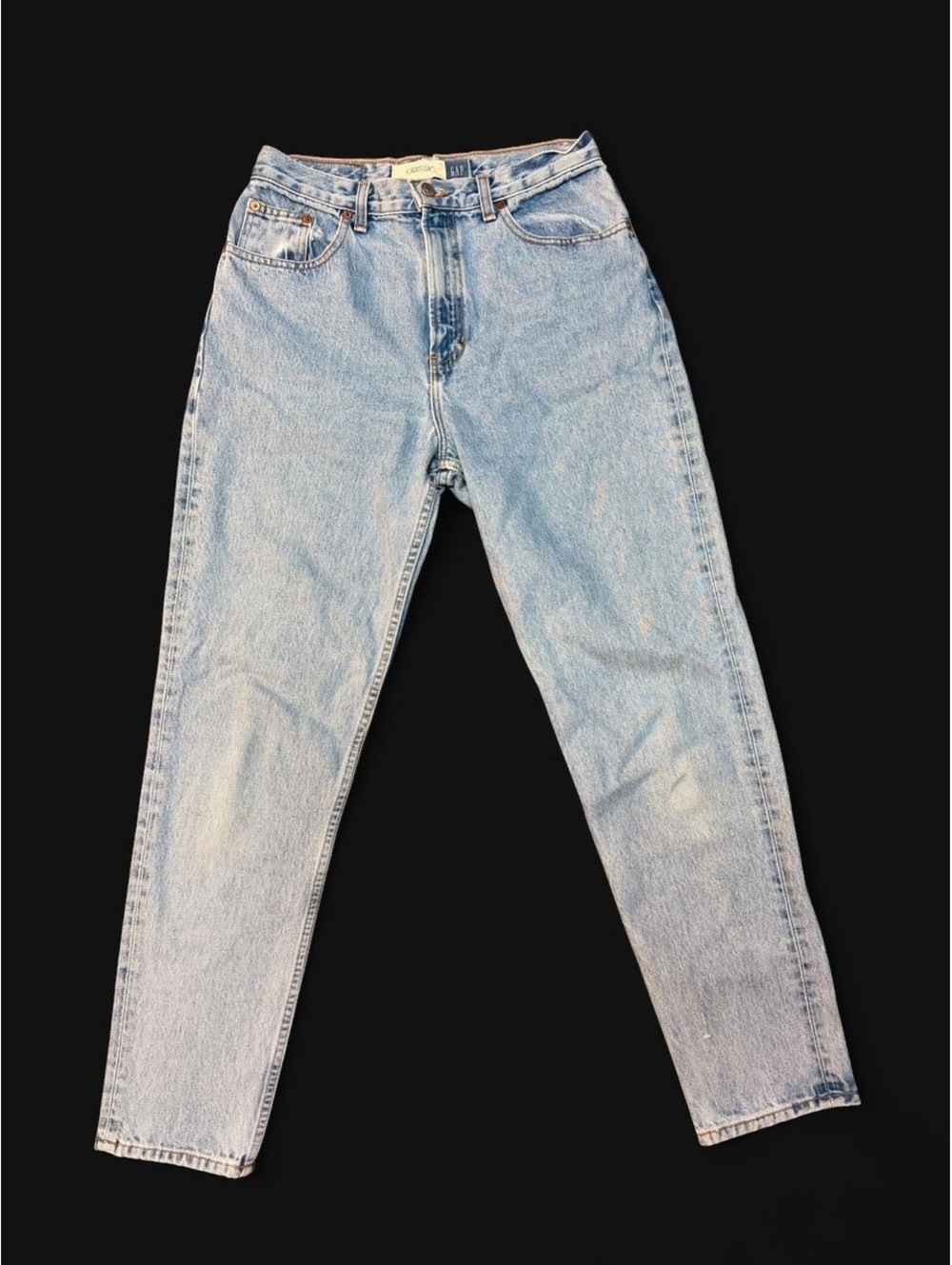 Vintage GAP Blue Jeans Classic Fit 10 Regular Made USA Light Wash Mom Jeans